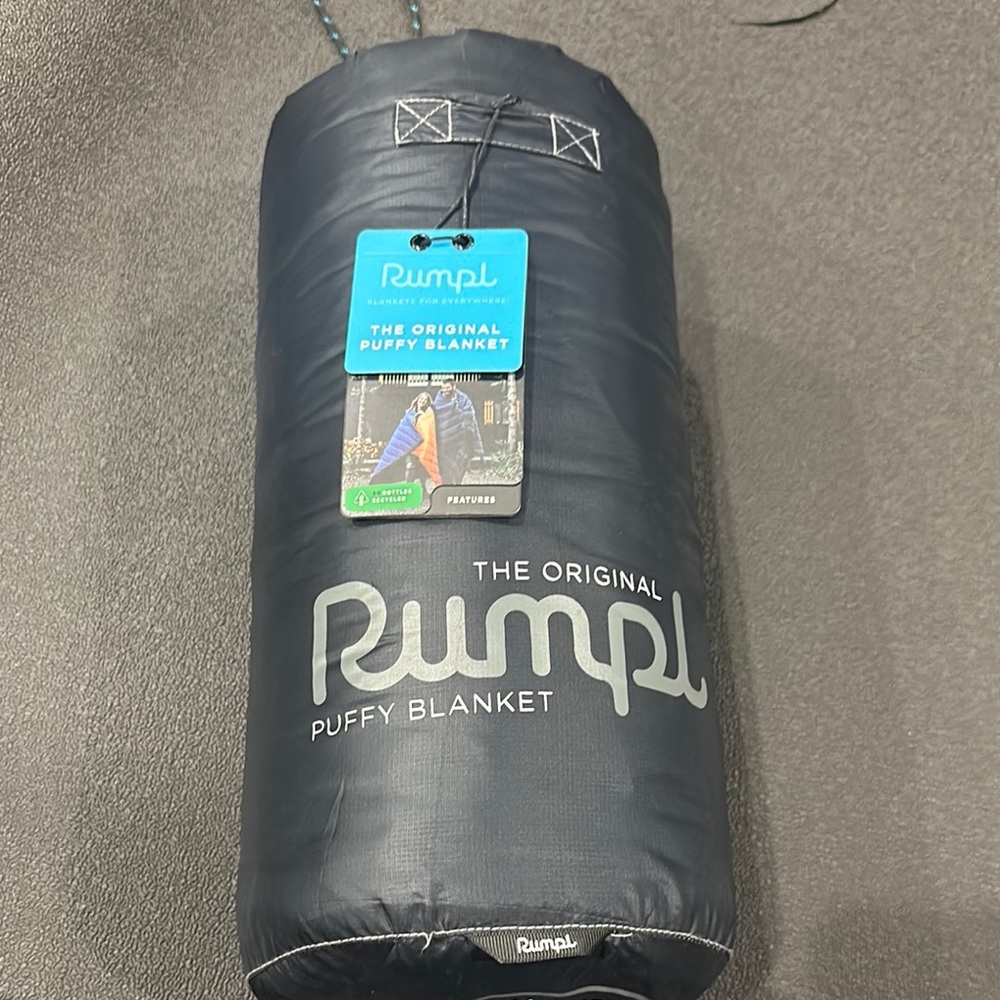 Black Puffy Blanket Bag